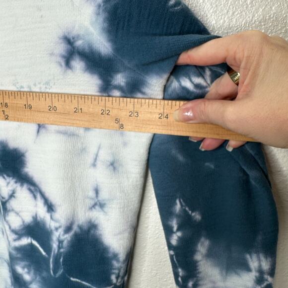Adriano Goldschmied Dark Teal & Ivory Long Sleeve Tie Dye Sweatshirt XL - Picture 14 of 14